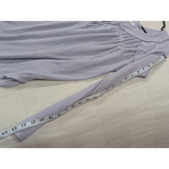 Pretty light purple waffle weave top by We The Free size approx XL - Picture 8 of 8
